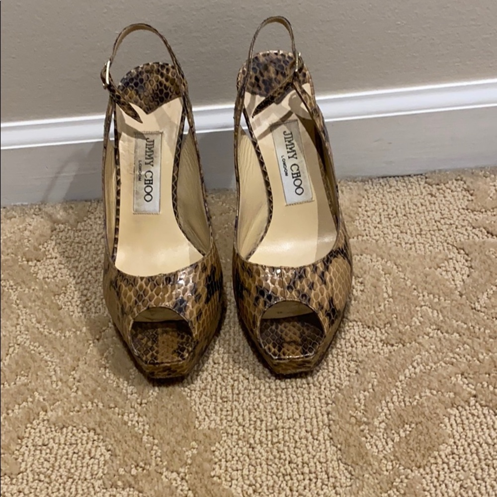 Jimmy Choo Snake Skin Heel